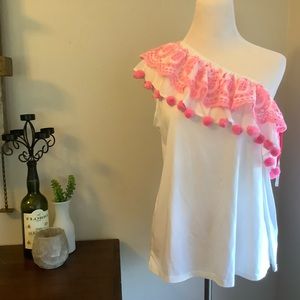 Lily Pulitzer Idara One Shoulder Top